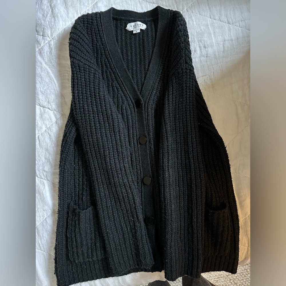 Cable knit cardigan
